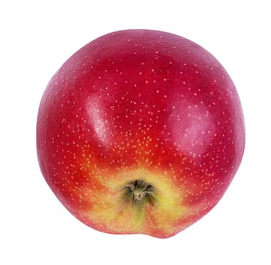 beyaz arkaplanda elma