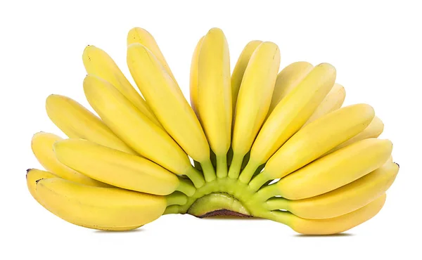 Bananen Geïsoleerd Witte Achtergrond — Stockfoto