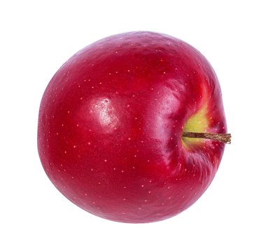 beyaz arkaplanda elma