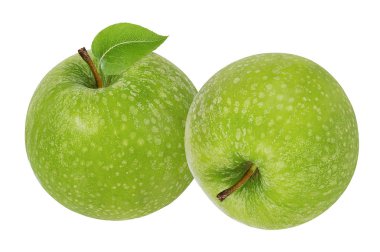 beyaz arkaplanda elma