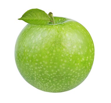 beyaz arkaplanda elma