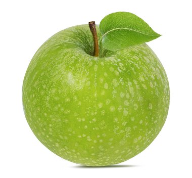 beyaz arkaplanda elma