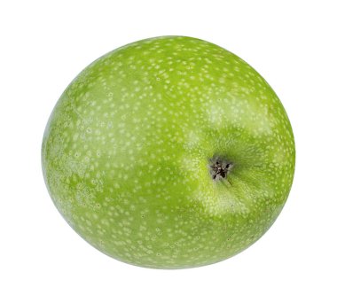 beyaz arkaplanda elma