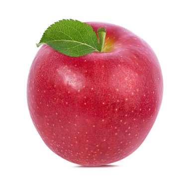 beyaz arkaplanda elma