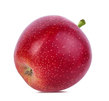 beyaz arkaplanda elma