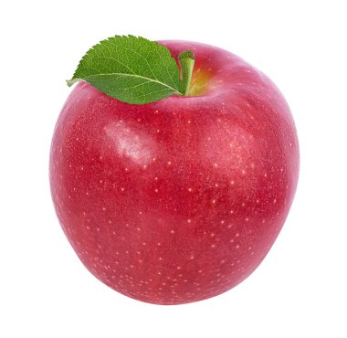 beyaz arkaplanda elma