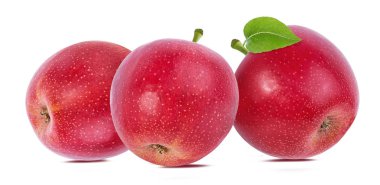 beyaz arkaplanda elma