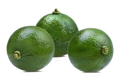 beyaz arkaplanda izole kireç