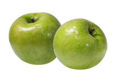 beyaz arkaplanda elma