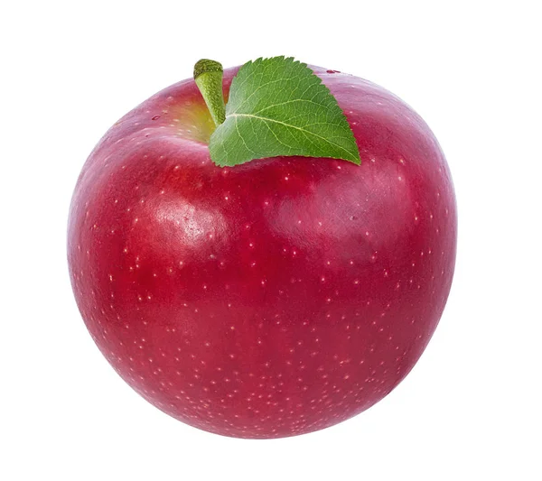 Äpple Vit Bakgrund — Stockfoto