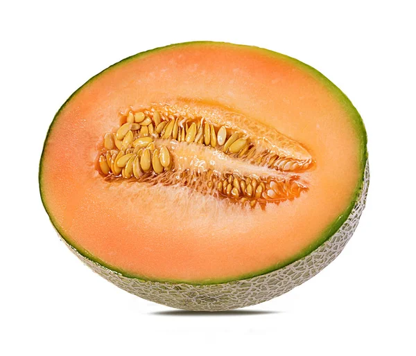 Melon Isolerad Vit Bakgrund — Stockfoto