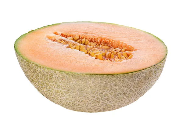 Melon Isolerad Vit Bakgrund — Stockfoto