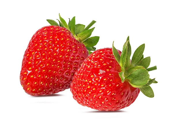 Erdbeere Isoliert Auf Weißem Hintergrund — Stockfoto