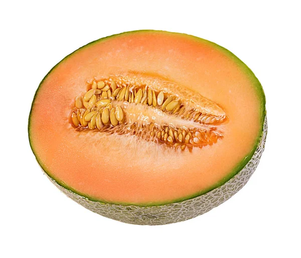 Melon Isolerad Vit Bakgrund — Stockfoto