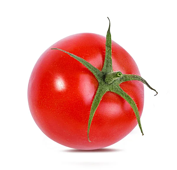 Tomate Isolado Sobre Fundo Branco — Fotografia de Stock