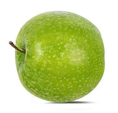 beyaz arkaplanda elma