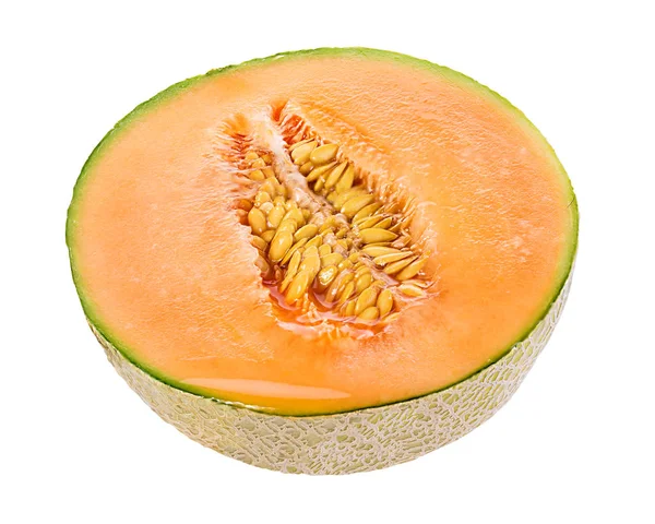 Melon Isolerad Vit Bakgrund — Stockfoto