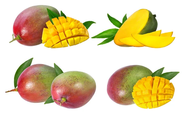 Mango Ovoce Izolované Bílém Pozadí — Stock fotografie