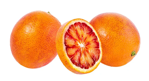 Стиглий Апельсин Ізольований Білому Тлі — стокове фото