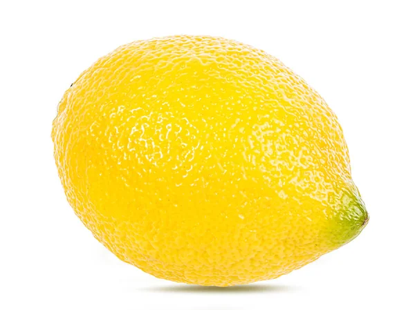 Citron Isolerad Vit Bakgrund — Stockfoto