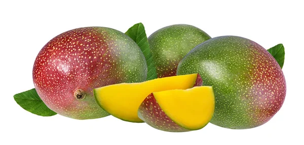 Fruto Mango Aislado Sobre Fondo Blanco — Foto de Stock