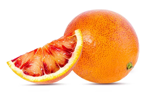 Ripe Orange Isolated White Background — Stock Photo, Image