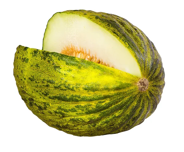 Melone Isoliert Auf Weißem Hintergrund — Stockfoto