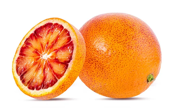 Kypsä Oranssi Eristetty Valkoisella Pohjalla — kuvapankkivalokuva