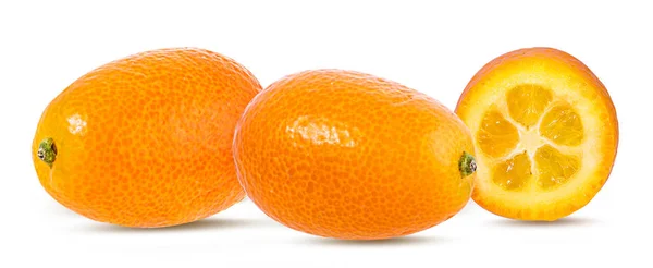 Kumquat Aislado Sobre Fondo Blanco — Foto de Stock