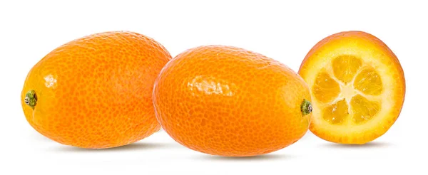 Kumquat Izolované Bílém Pozadí — Stock fotografie