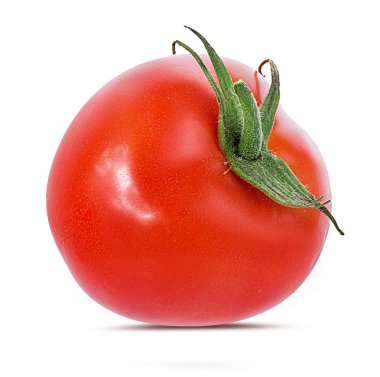 Beyaz arkaplanda izole edilmiş domates