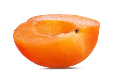 Kayısı beyaz arkaplanda izole edildi