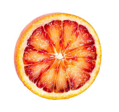 Olgun turuncu beyaz arka planda izole