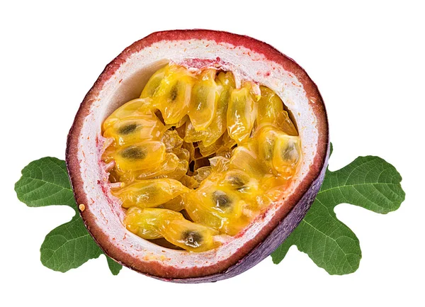 Passion Fruit beyaz arka plan üzerinde izole.