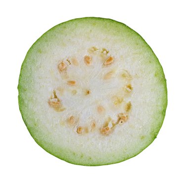Guava beyaz arkaplanda izole edildi