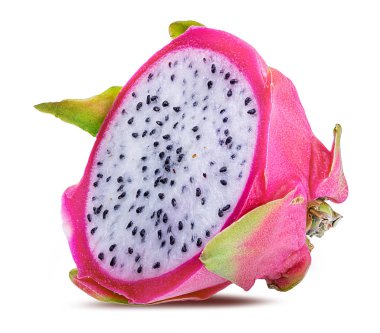 Beyaz arkaplanda Ejder Meyvesi izole