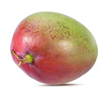 Beyaz arkaplanda yalıtılmış mango meyvesi