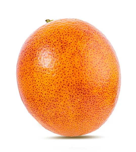 Laranja Madura Isolada Sobre Fundo Branco — Fotografia de Stock