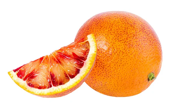 Reife Orange Isoliert Auf Weißem Hintergrund — Stockfoto