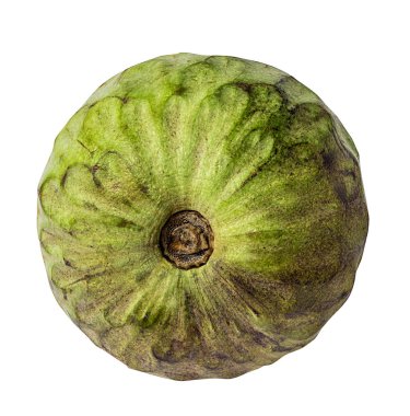 cherimoya üzerinde beyaz izole meyve