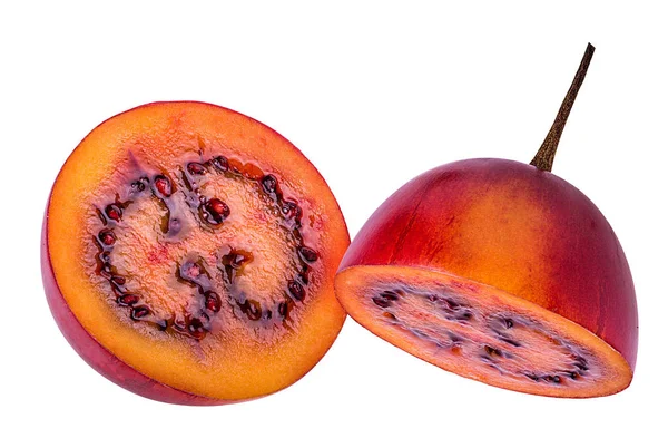 Tamarillo Diisolasi Latar Belakang Putih — Stok Foto