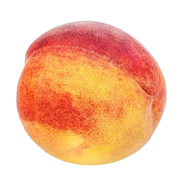 Beyaz arkaplanda şeftali izole
