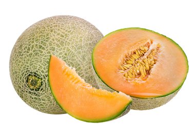 kavun beyaz arkaplanda izole