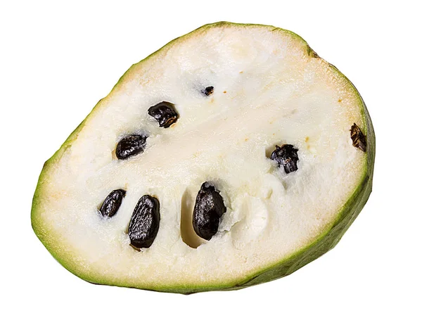 Cherimoya Vruchten Geïsoleerd Wit — Stockfoto