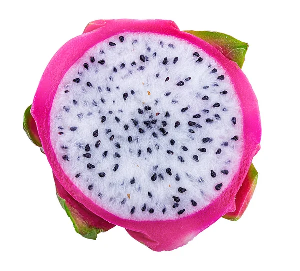 Dragon Fruit Geïsoleerd Witte Achtergrond — Stockfoto