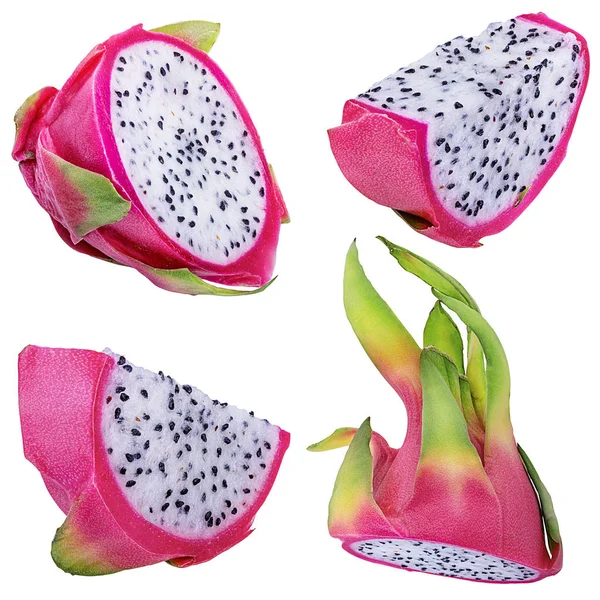 Dragon Fruit Белом Фоне — стоковое фото