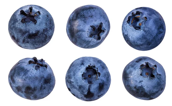 孤立在白色背景上的新鲜蓝莓 — 图库照片