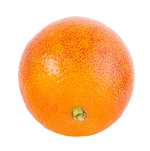 Érett Vörös Narancs Elszigetelt Fehér Background — Stock Fotó