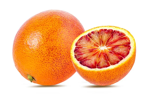 Ripe Red Orange Isolated White Background — Stock Photo, Image