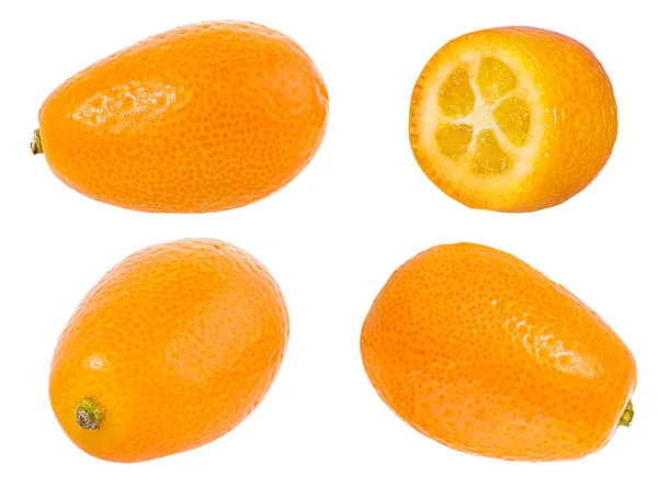 Kumquat Isolerad Vit Bakgrund — Stockfoto